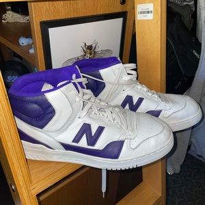 New balance 740 x James Worthy purple/white basketball high top Laker edition.